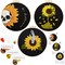 Halloween Gothic Embroidery Kits for Beginners Adults, Skull Hand Embroidery Needlepoint Kits, Sunflower Stamped Cross Stitch Kits for Beginners Adult, 3 Set Embroidery Hoops (Attached Video Tutorial)